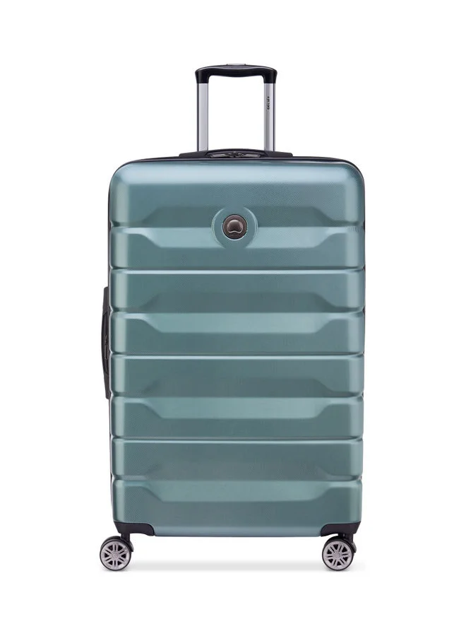 Premium Lightweight Luggage Trolley 80cm 4-Wheel Spinner Suitcase (Green) v7zih