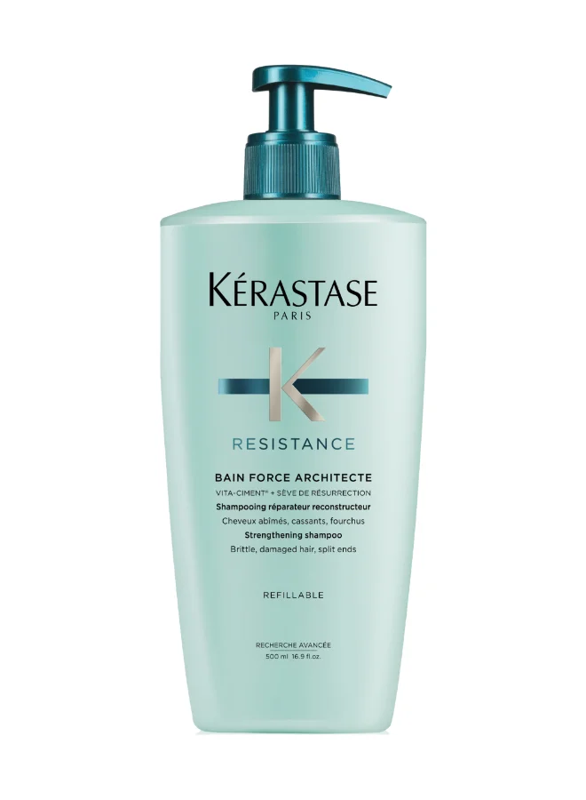 Kerastase Resistance Bain Force Architecte Shampoo for Weak and Damaged Hair (500 mL) i3fph