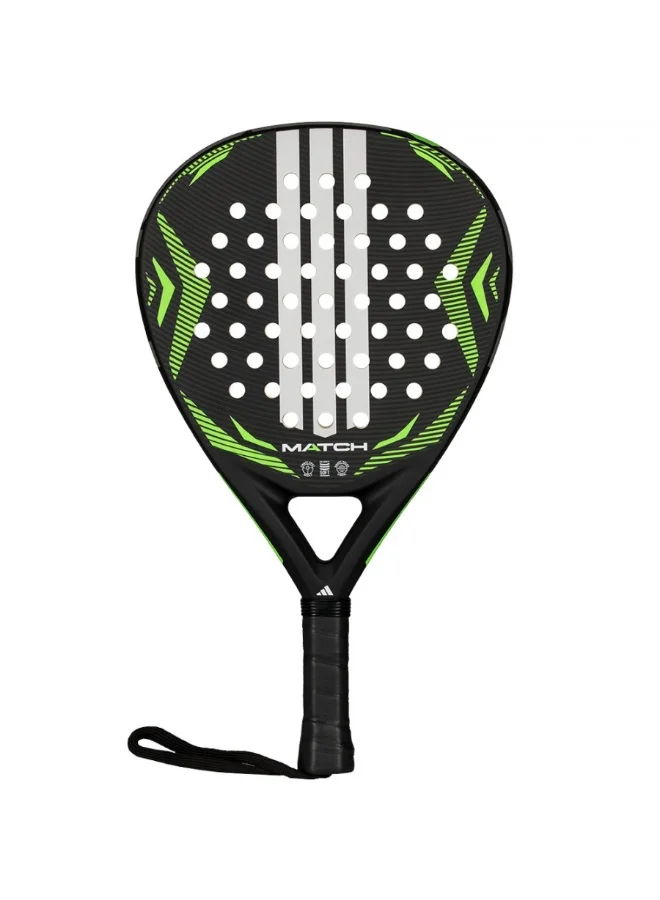 Sport MATCH Padel Racket 2026 Performance Racquet for Control and Power (Black/Green, Standard Size) 97id2