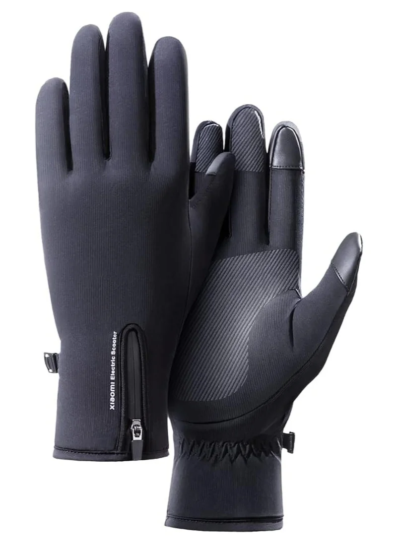 Premium Electric Scooter Riding Gloves Water-Repellent Protective Gear (Black, XL 23-25 cm) rv3o6