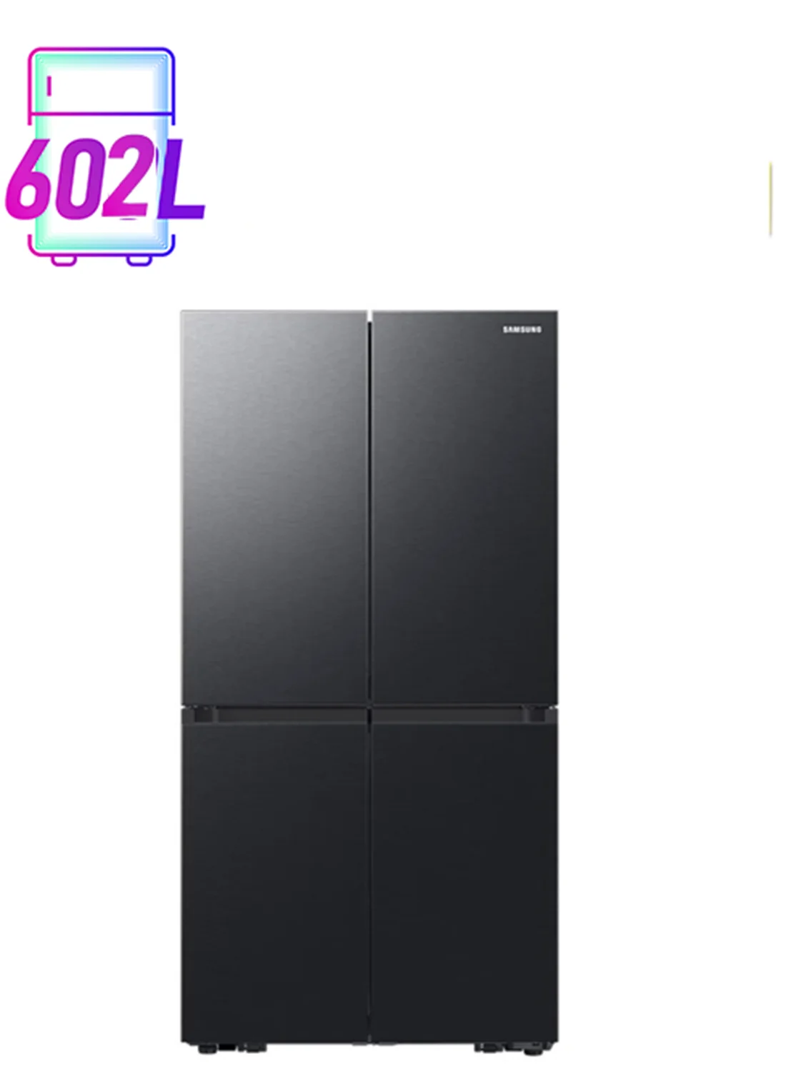 Ultra-HD Bespoke T-Style French Door Refrigerator with Beverage Center (Black, 602L) lp9bx