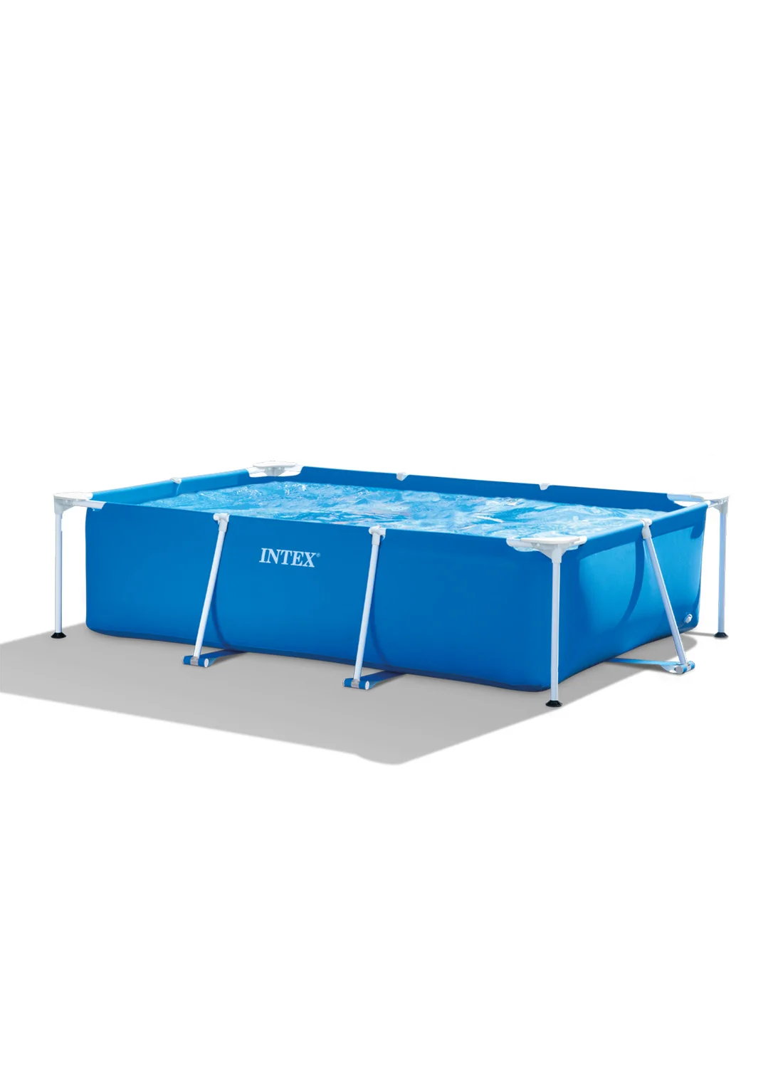 Premium Rectangular Above Ground Swimming Pool Set (300cm x 200cm x 75cm) Durable PVC Frame Pool for Family Backyard Fun 3t4j7