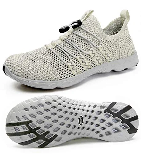 Premium Womens Quick Drying Water Shoes Lightweight Slip On Athletic Footwear for Beach and Water Sports (Apricot, 38) z4w5k