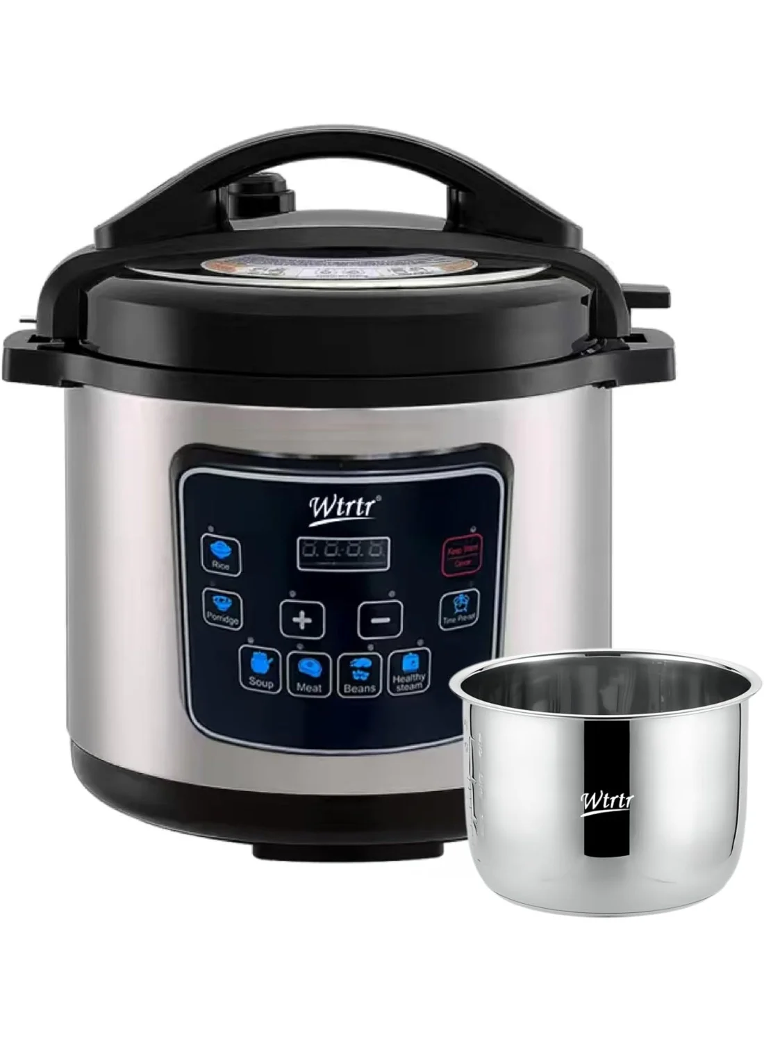 Wtrtr Electric Pressure Cooker Multi-Function Kitchen Appliance (Stainless Steel, 6L) oqdzk
