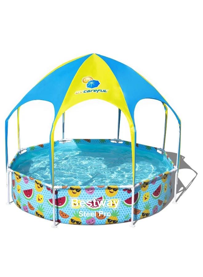Steel Pro UV Protection Splash-In-Shade Pool (244 x 51 cm) Outdoor Backyard Swimming Pool lnovp