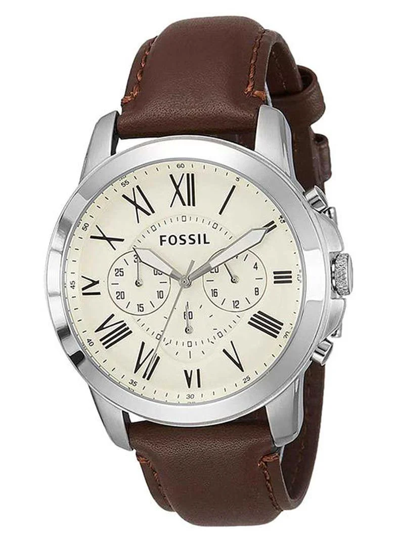 Premium Men Analog Quartz Watch Genuine Leather Strap (Brown, 44 mm) raaxg