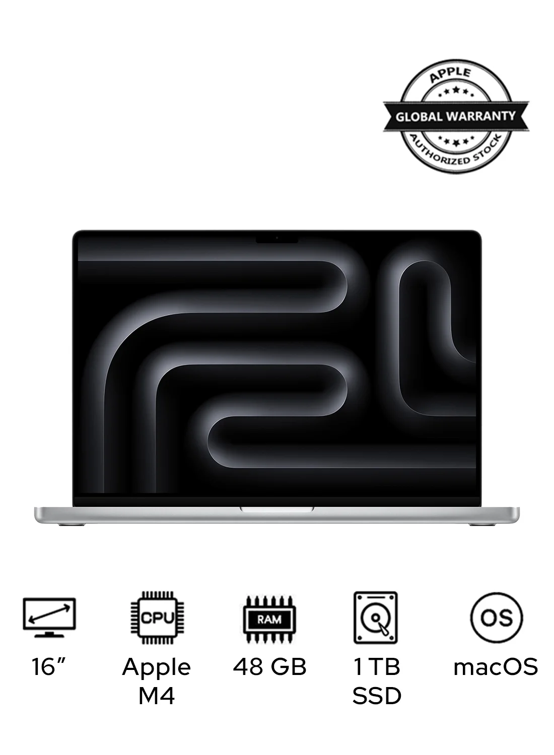 Premium Smart 16-Inch Professional Laptop, High-Performance 16-Core CPU 40-Core GPU, 48GB RAM, 1TB SSD, Liquid Retina Display (Silver, 16-Inch) 2gvt8