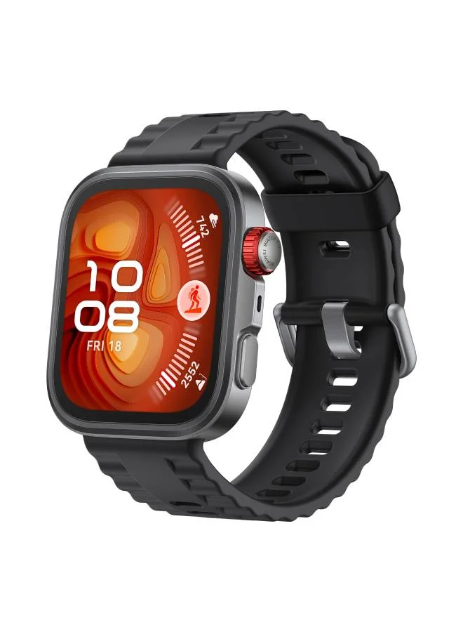 Smart Fit4 Pro Smartwatch, Sapphire Glass & Titanium Case, GPS Fitness Tracker with Heart Rate Monitor, 1.82-inch Display (Black, 4.6 cm) v2or9
