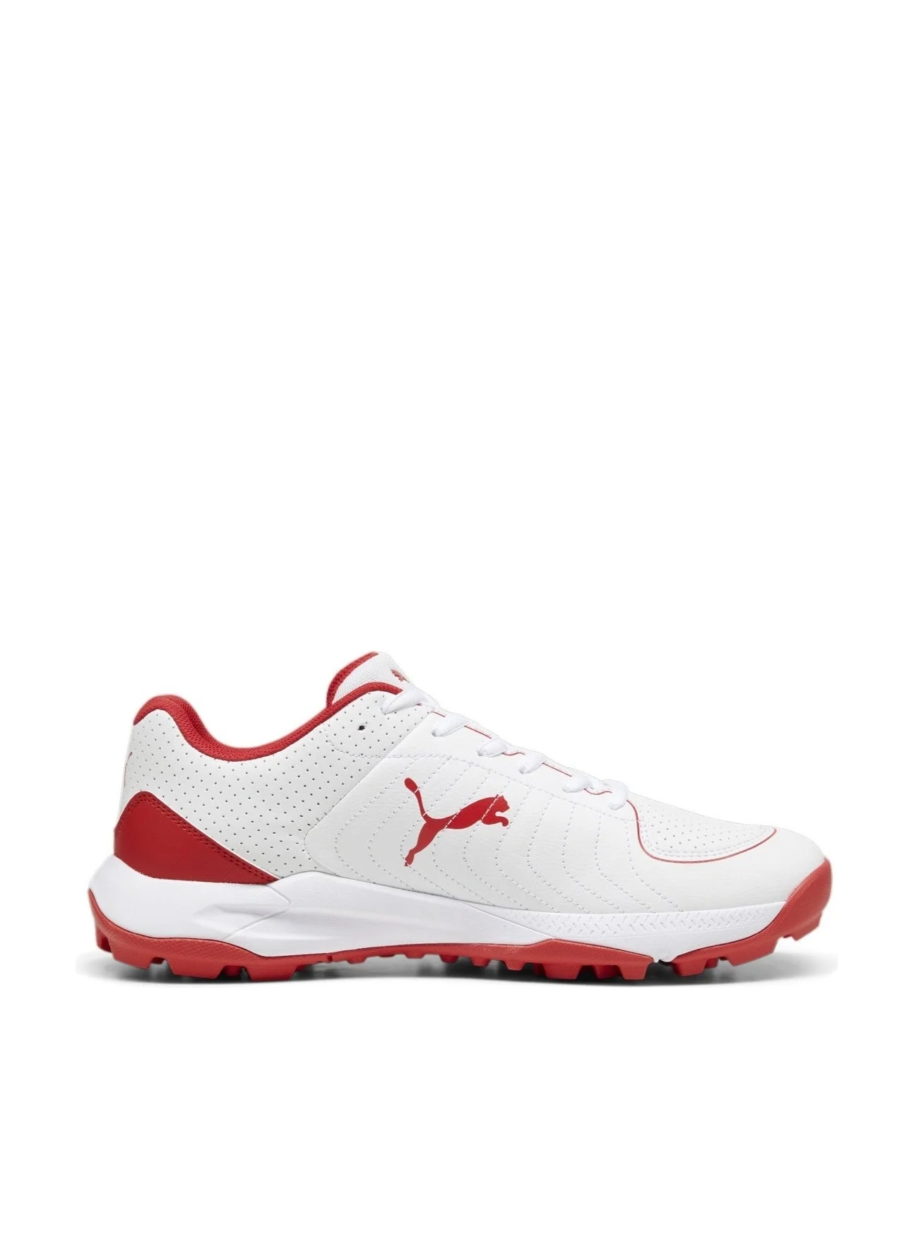 Sport Cricket Shoes Professional Rubber Sole Athletic Footwear (White, Unisex) au2yz