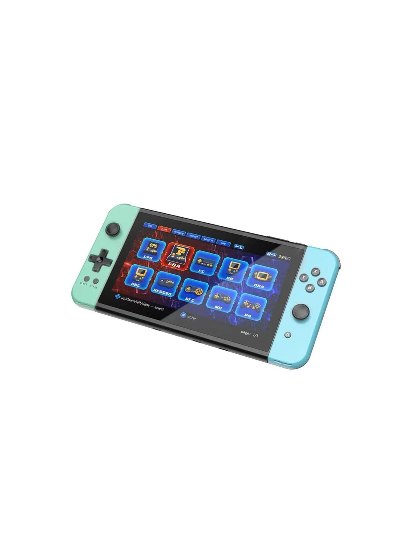 X70 Handheld Retro Game Console 7.0 Inch IPS HD Screen Portable Video Gaming Device with 64GB Memory Card and 6000 Pre-loaded Games e2kqg