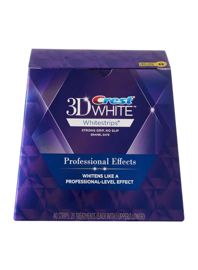 Professional Dental Whitening Strips Kit (40-Piece Set) for Teeth Brightening and Stain Removal 9xw7l