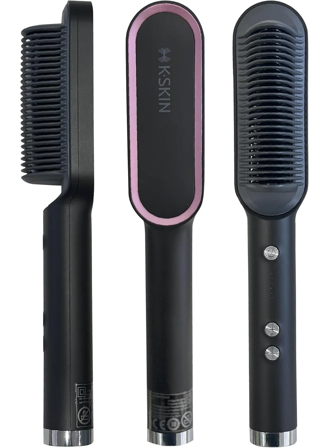 Premium Electric Hair Straightening Comb Ceramic Ion Brush with 5 Heat Levels for Women (1 Piece) b72yx