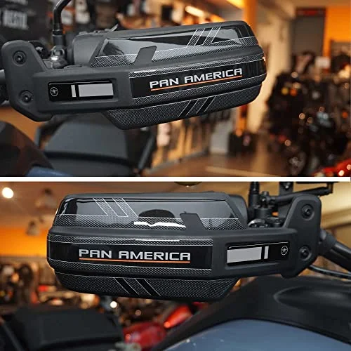 Premium 3D Resin Handguard Protection Stickers for Adventure Motorcycles (Carbon Black, Set of 2) rkrn5