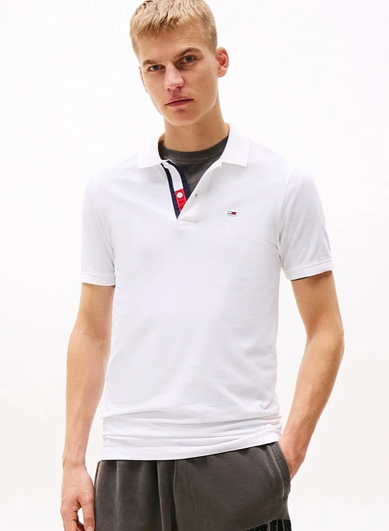 Premium Cotton Slim Fit Polo Shirt Breathable Casual Wear for Men (Solid, Large) hz2jy