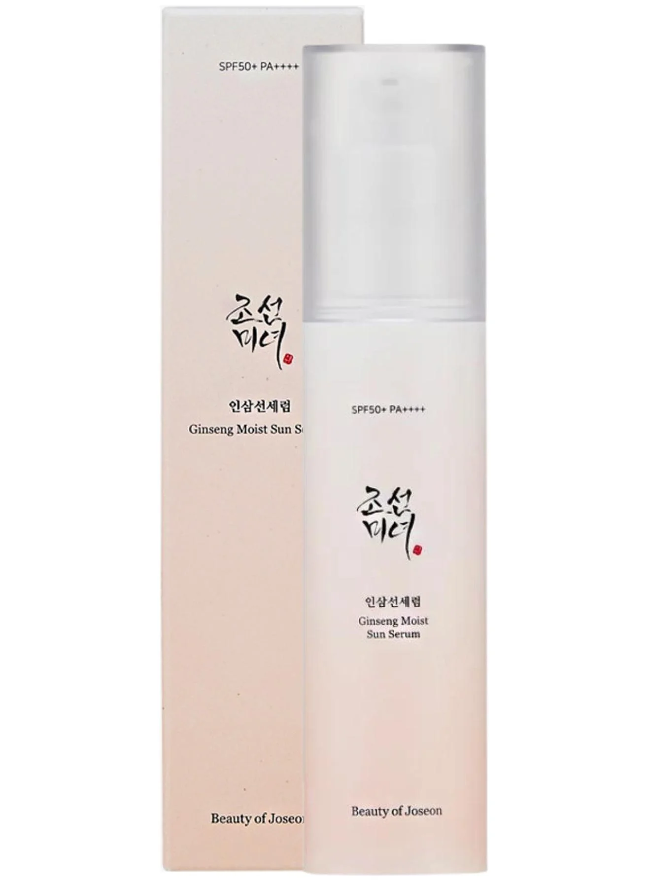 Ginseng Moist Sunscreen Serum SPF 50+ PA++++ Premium Hydrating UV Protection for Mature Skin (50 mL) clo4d