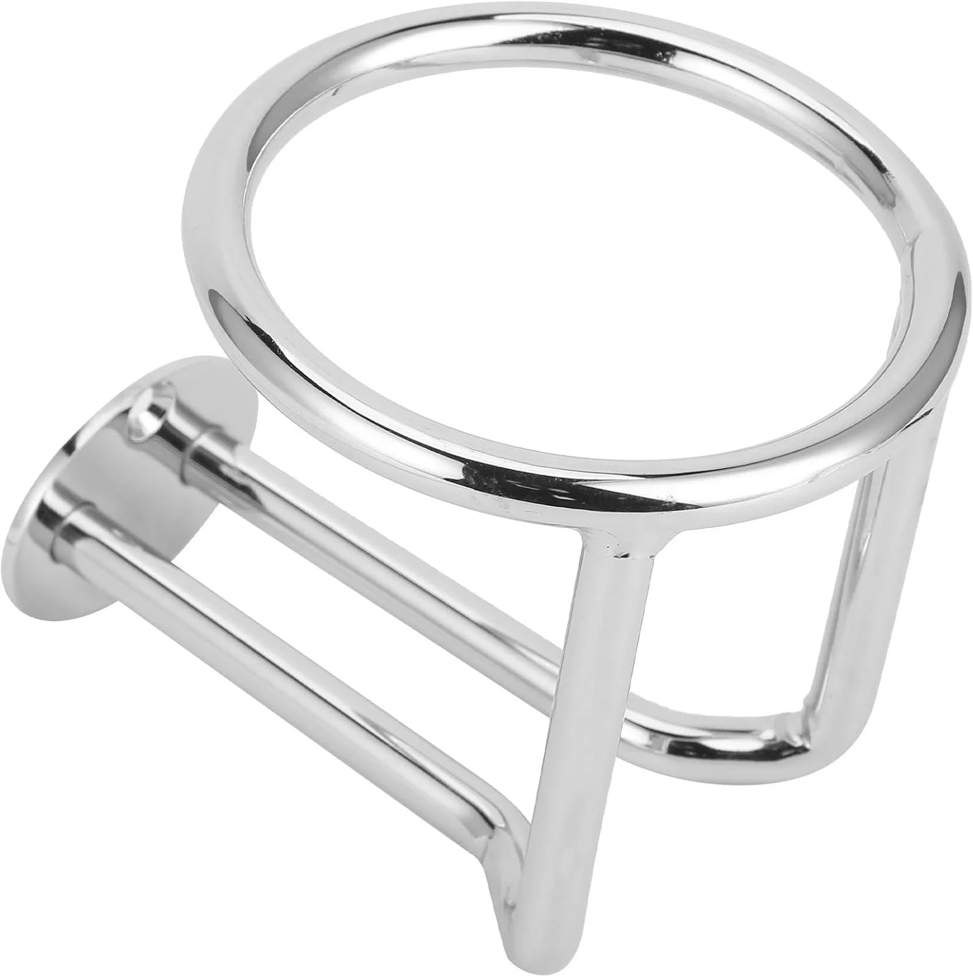 Premium Marine Grade Stainless Steel Ring Drink Holder Mirror Polished Cup Stand for Boat Yacht Truck and Recreational Vehicle td982