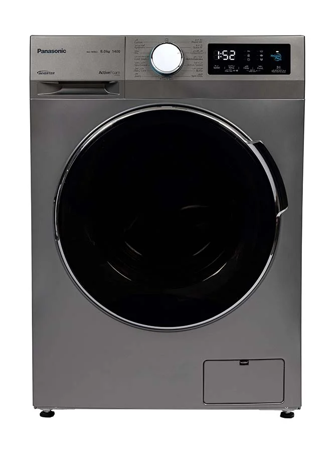 Premium Front Load Washing Machine with Inverter Technology and Hygiene Care (Silver, 8kg) o4t2k
