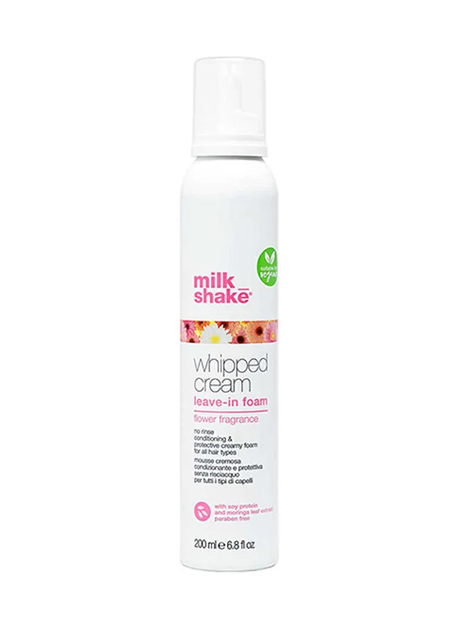 Whipped Cream Leave-In Conditioning Foam Moisturizing Hair Treatment with Moringa Extract for Hydration and Shine (200 mL) nod5l