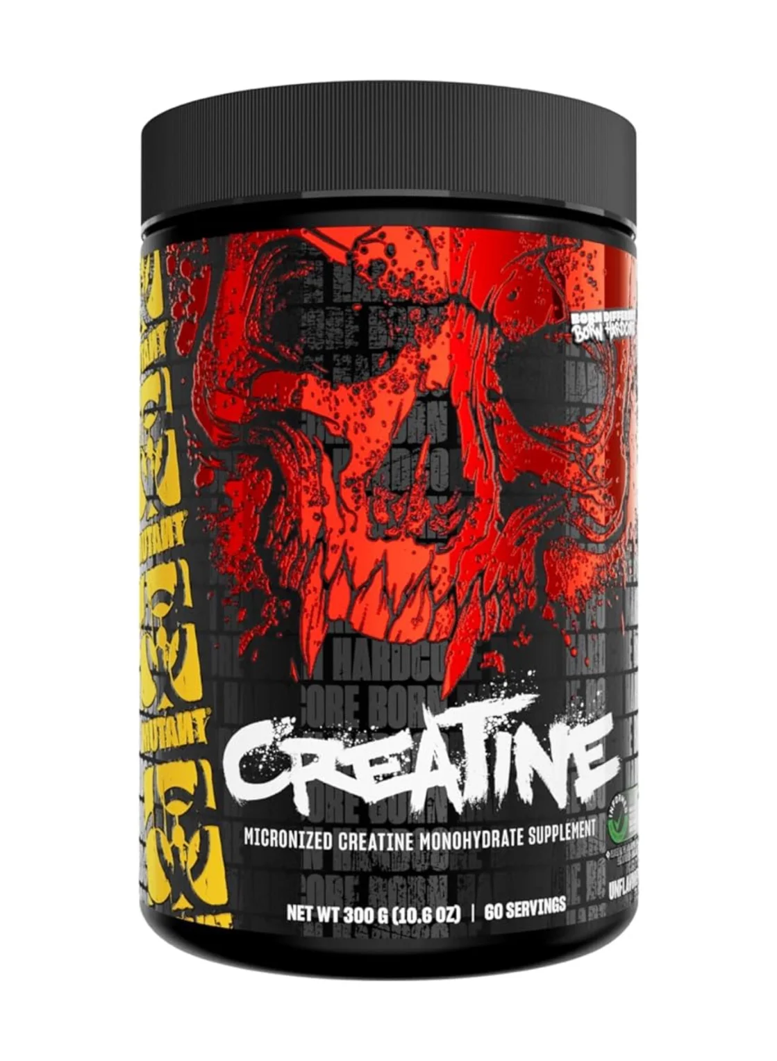 Mutant Creatine Monohydrate Micronized Powder Premium Fitness Supplement (Unflavored, 300g) 1h238