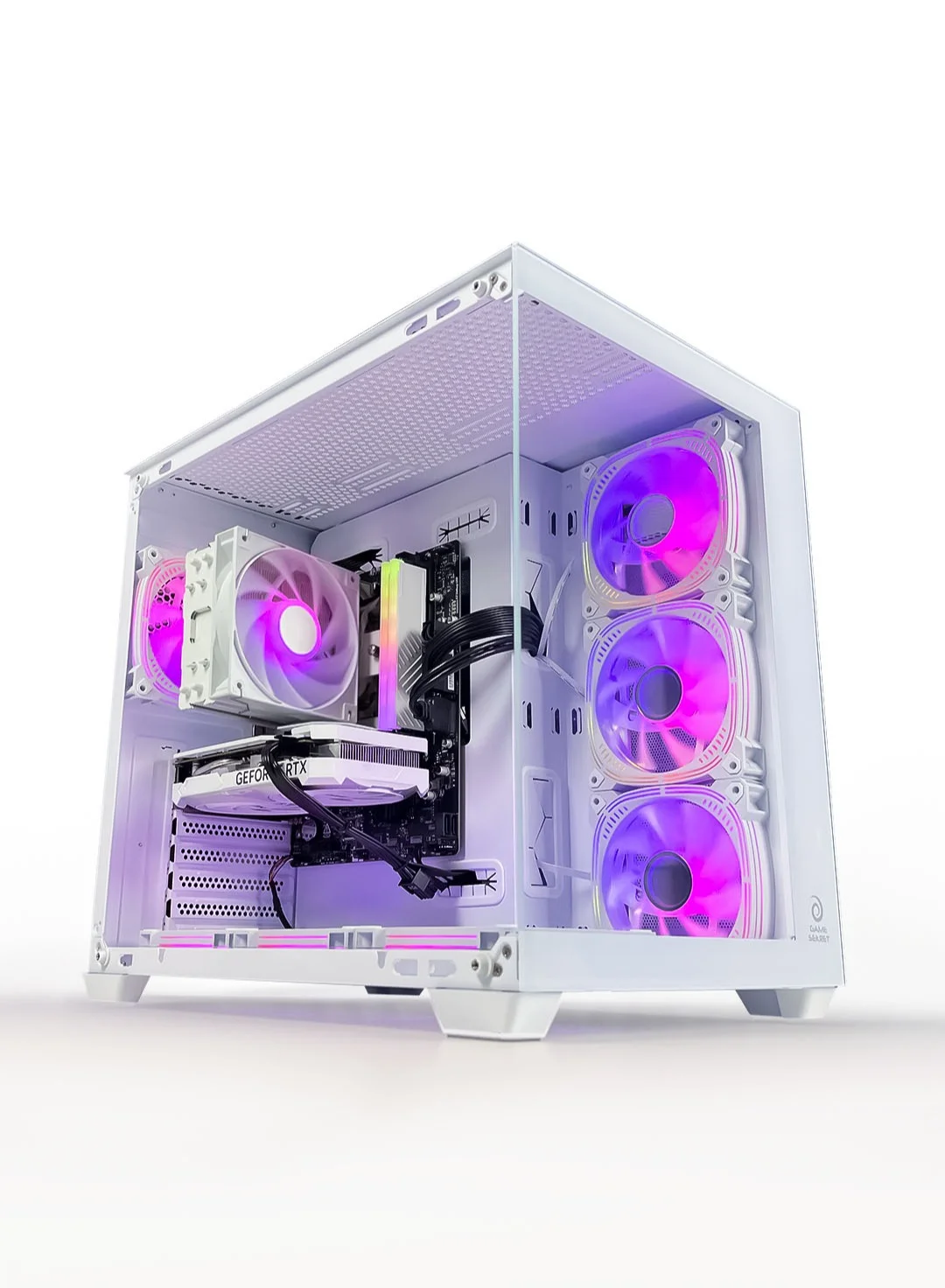 Game Sekret Fury Gaming Desktop PC (Intel Core i5-12400F, 16GB RAM, 500GB SSD, RTX 3050 8GB GPU, Windows 11 Pro, WiFi, Bluetooth) 5f3ah