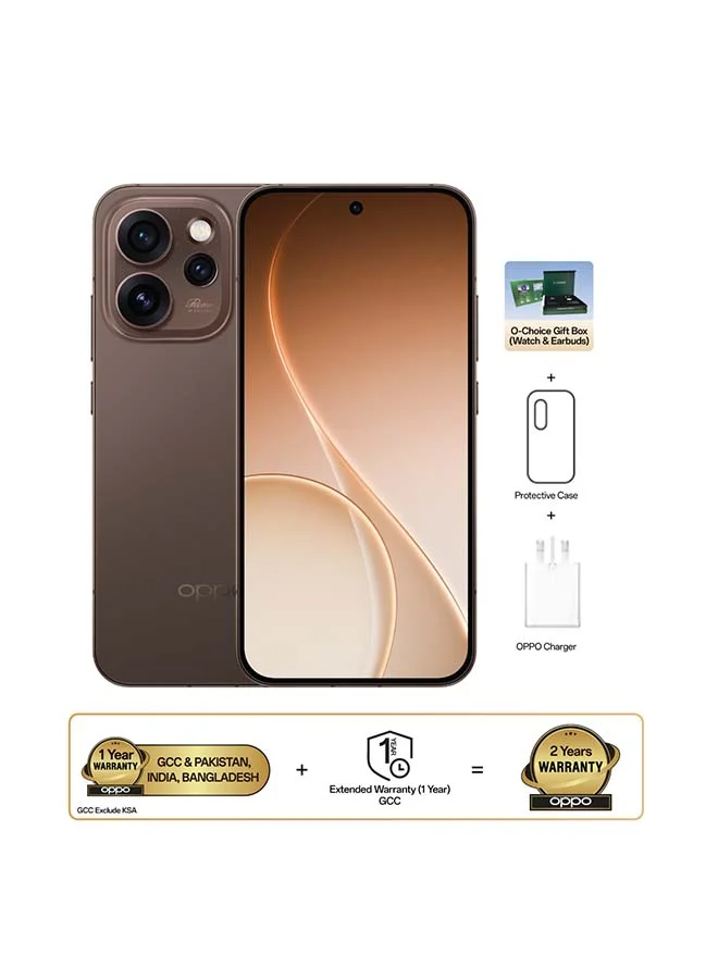 Premium 5G Smartphone 12GB RAM 512GB Storage Dusk Brown (Dual SIM, 6.32-inch Display) with Wireless Earbuds and Smart Watch Bundle wzi8m