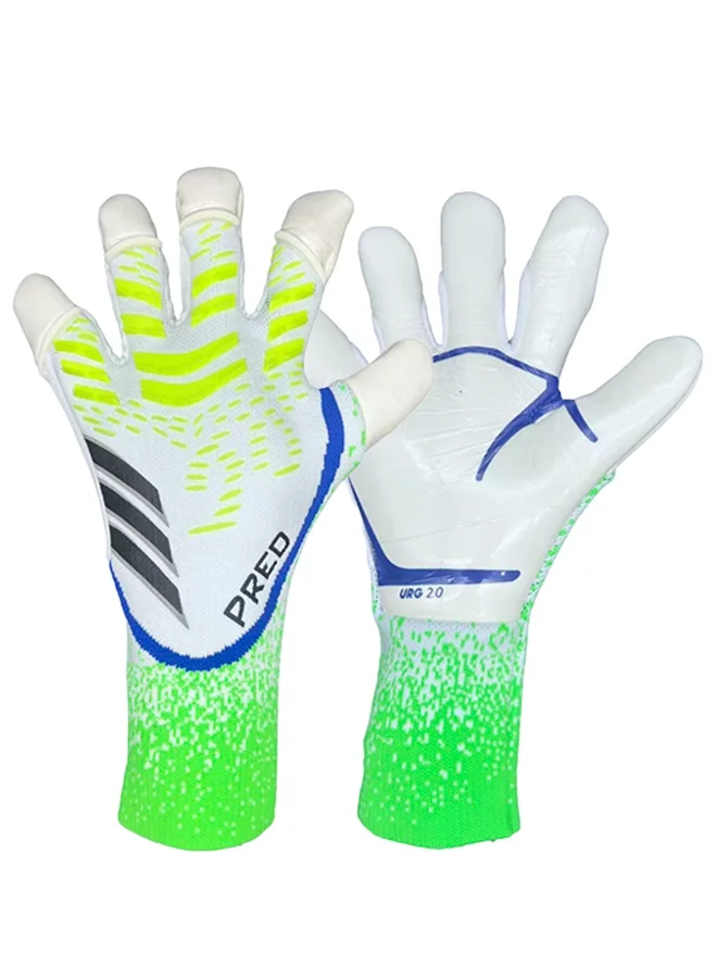 Professional Football Goalkeeper Gloves with Fingersave Protection (Black, Size 9) 7tlwb