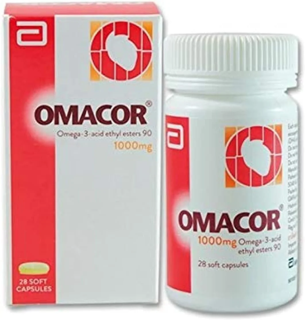 Omacor Highly Purified Omega-3 Fatty Acid Supplement (28 Capsules) x06oy