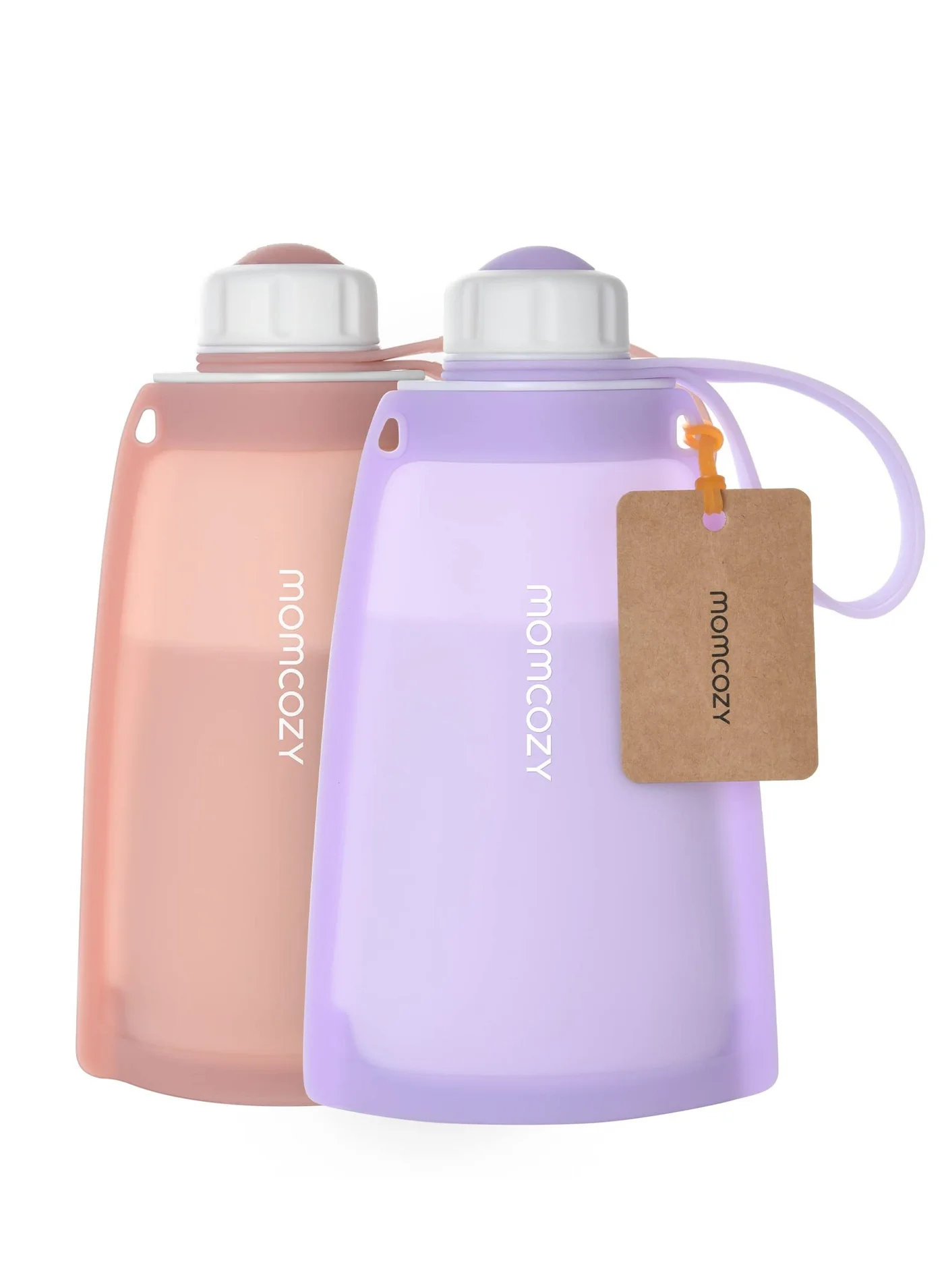 Momcozy Silicone Breast Milk Storage Bags, Reusable Leakproof Freezer Pouches, BPA-Free Milk Saver (250 mL, Pack of 1) d7zzo