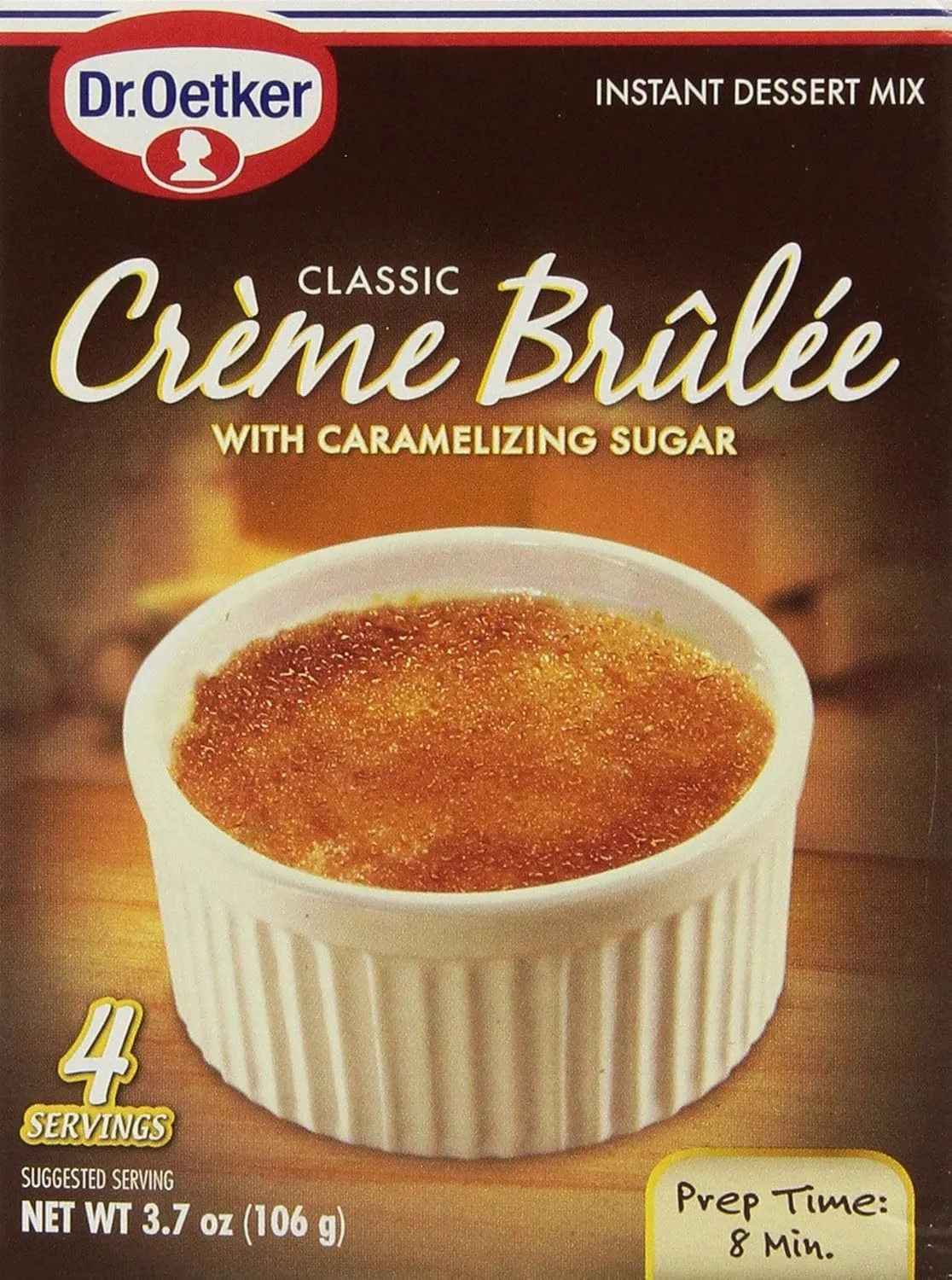Dr. Oetker Classic Creme Brulee Dessert Mix (Premium Gourmet Baking Ingredient, Pack of 3) 5p648