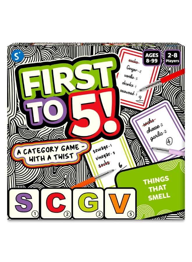 Skillmatics First to 5 Category Card Game for Parties and Family Game Night (2-8 Players) 0gu7r