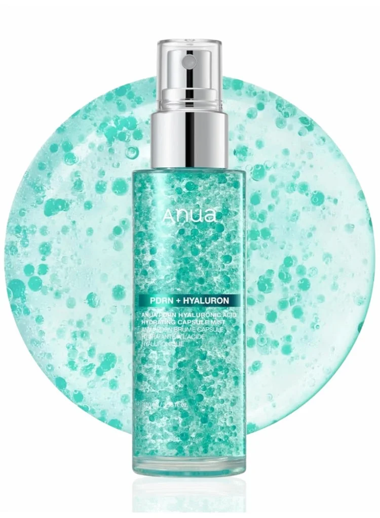 Anua PDRN 100 Hyaluronic Acid Hydrating Capsule Mist Serum Spray for Dewy Glow (100 mL) o2gbq