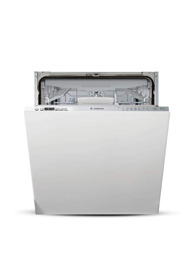 Ariston 60cm Fully Integrated Dishwasher with 14 Place Settings and Inverter Motor (Silver, 60cm) 1pkg1