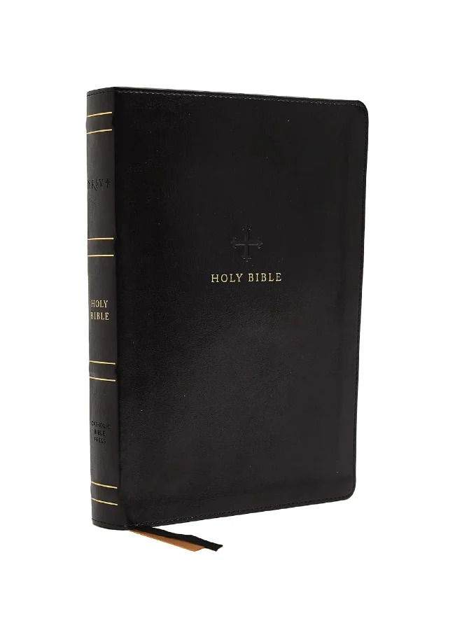 Catholic Bible Thinline Edition Premium Leathersoft Cover (Black, Standard Size) awlmm