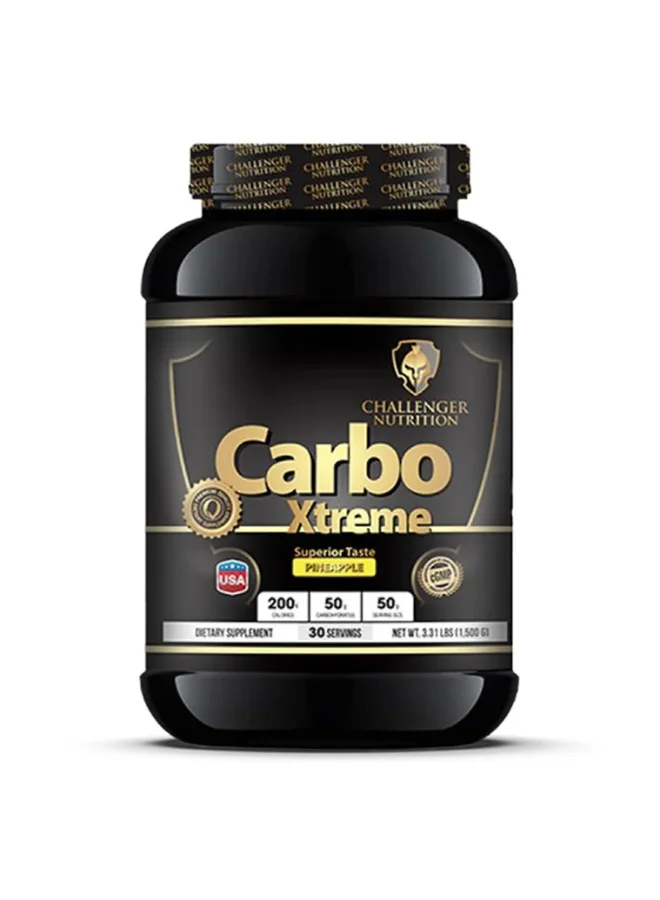Challenger Nutrition Carbohydrate Energy Powder Pineapple Flavor (1.5kg) Sustained Energy and Endurance Supplement utwuc