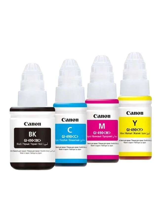Premium Ink Tank Cartridge Set (4-Color Pack, Black, Cyan, Yellow, Magenta) for Professional Printing jukfc