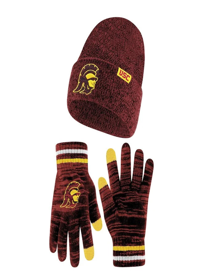 University Winter Beanie and Touch Screen Gloves Set Premium Knit Warm Winter Accessory for Adults (One Size, Team Color) yj0pk