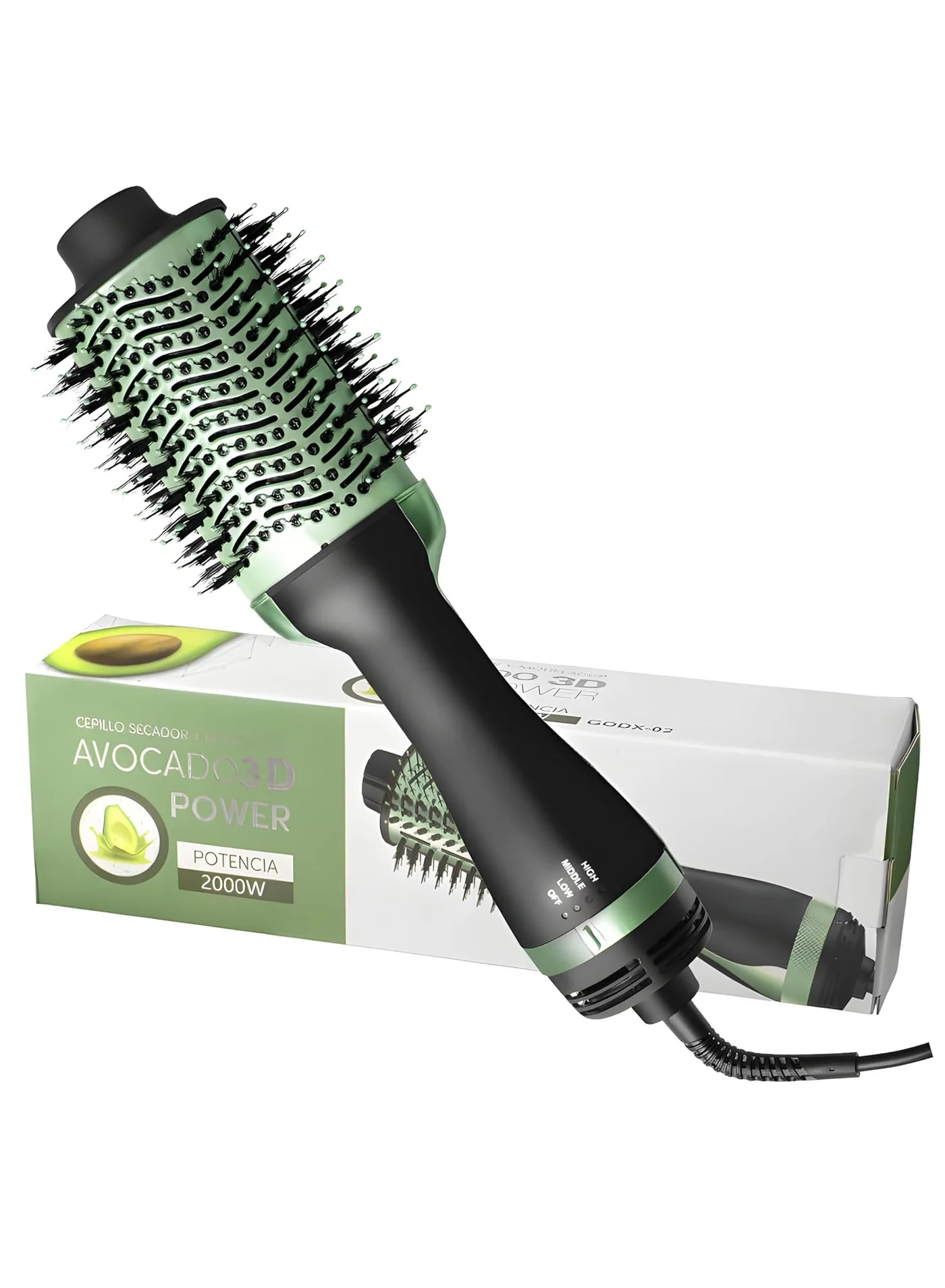 One Step 3-in-1 Professional Hot Air Brush Volumizer and Hair Styler (Black, 1 Unit) lqbwm