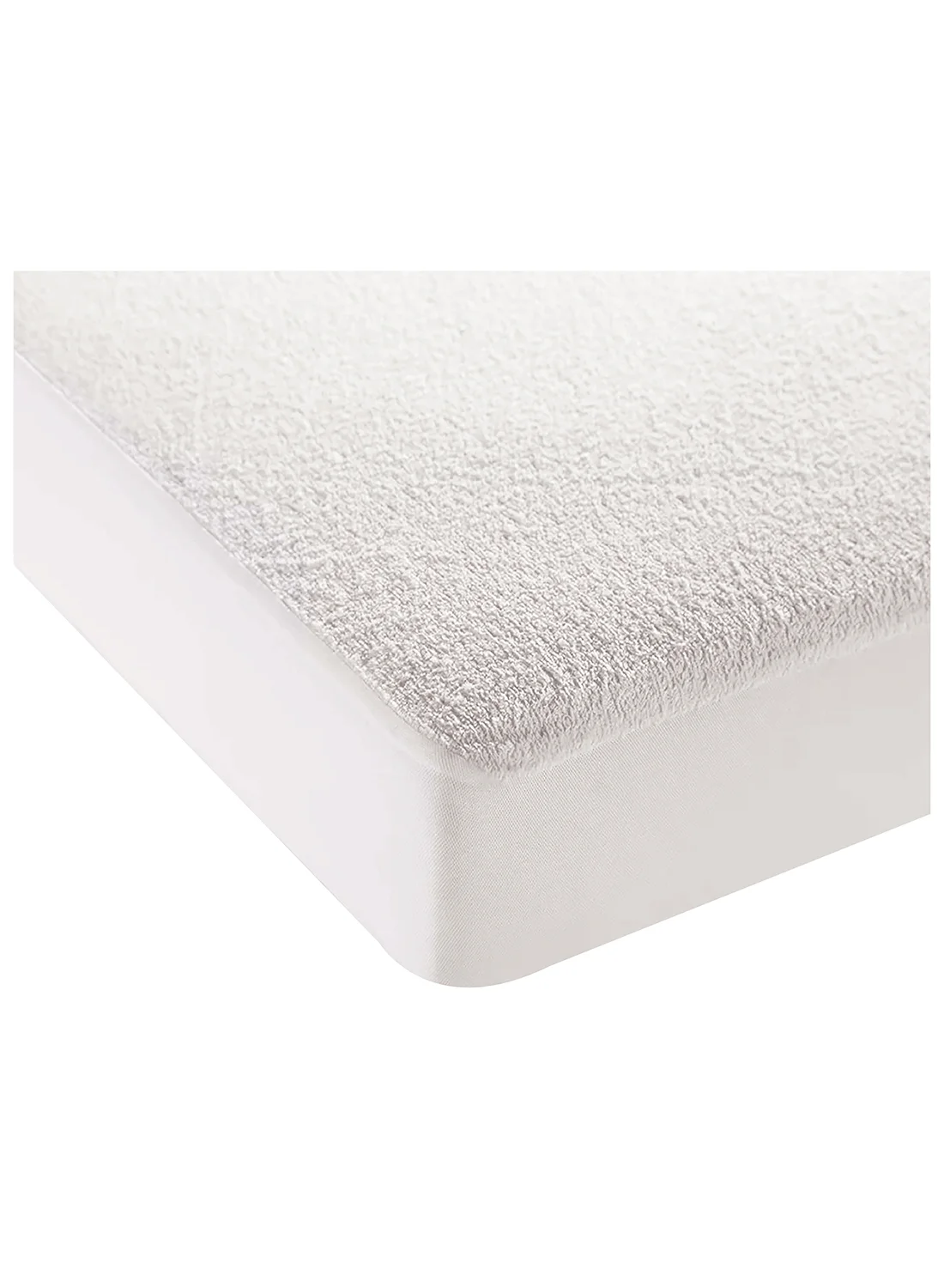Moon Breathable Waterproof Mattress Protector Fitted Sheet (Premium Cotton, White, King Size) rbl87