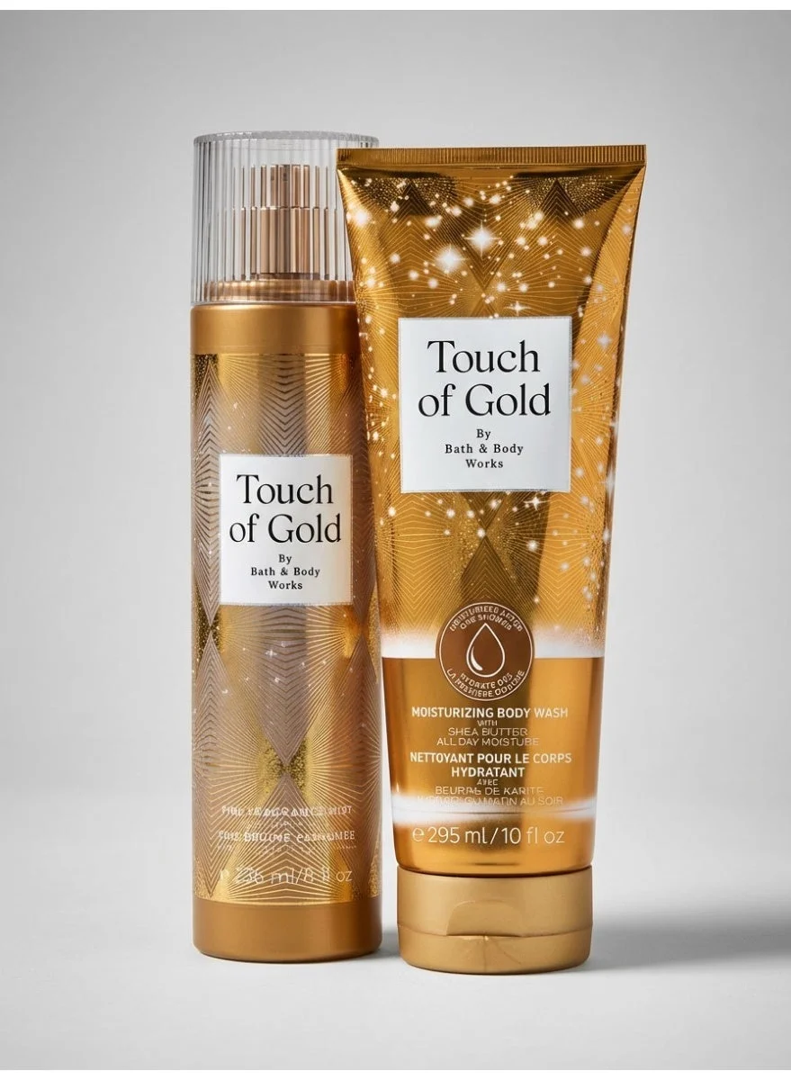 Premium Body Wash and Fragrance Mist Set (Gold, 295 mL and 236 mL) awe2h