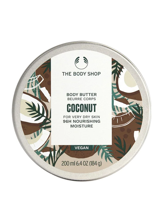 Coconut Body Butter Premium Moisturizing Cream for Dry Skin (White, 200ml) y3byu