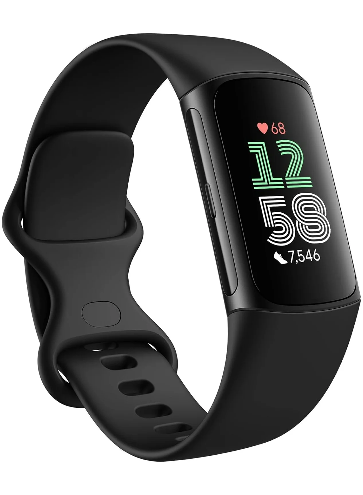 Premium Fitness Tracker with Integrated GPS and Heart Rate Monitoring (Black, One Size) 9c0ke