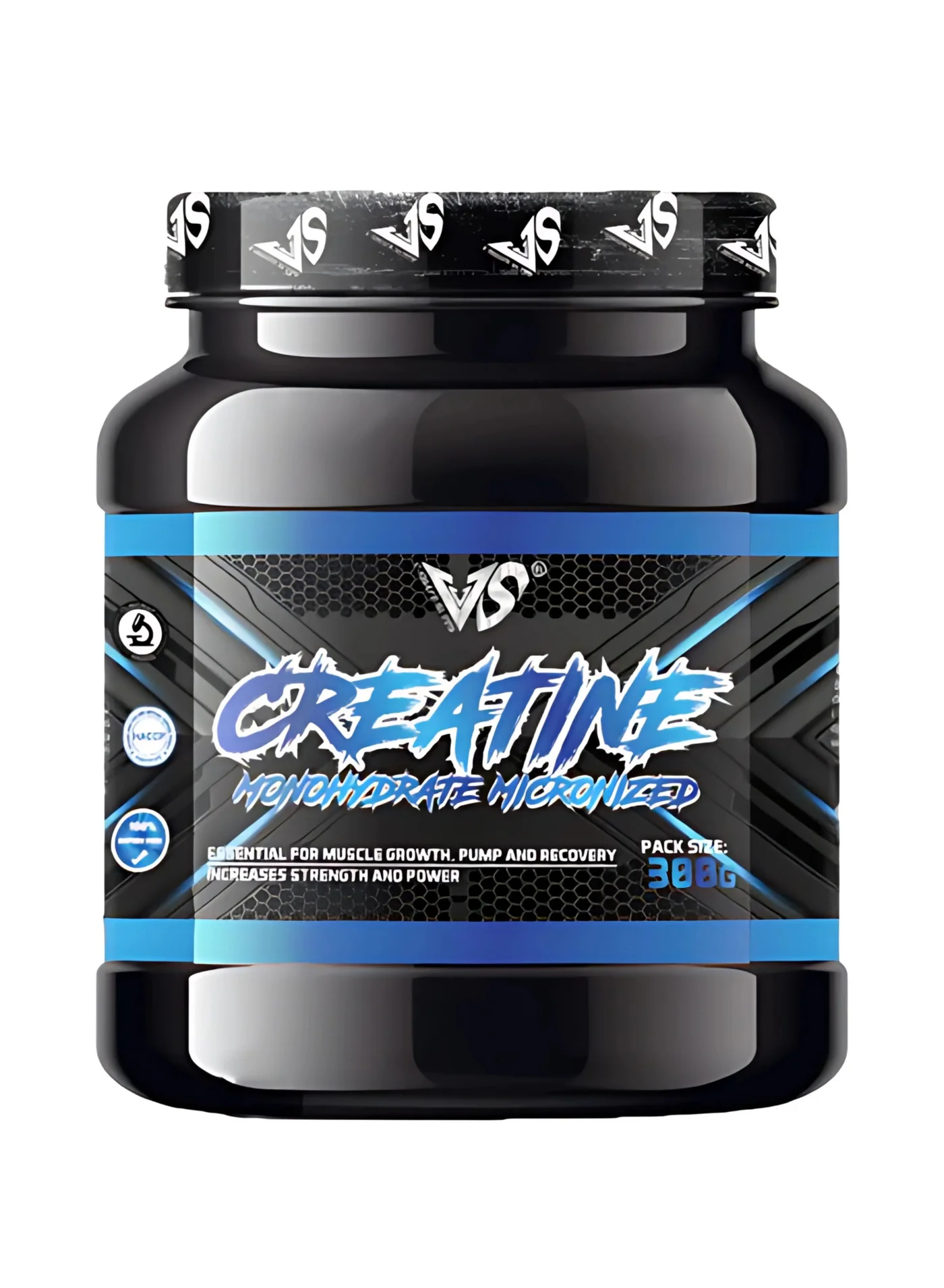V-Shape Creatine Monohydrate Powder Premium Performance Supplement (Blueberry, 300g) lmjap