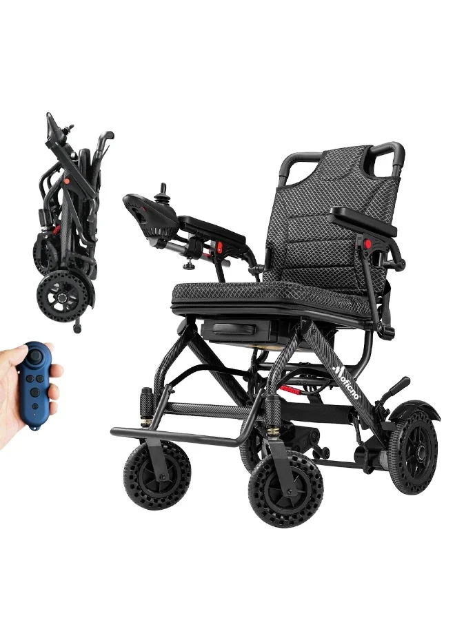 Cool Baby Lightweight Folding Electric Wheelchair with Dual 180W Motors (All-Terrain, 15.4kg) wrkfa