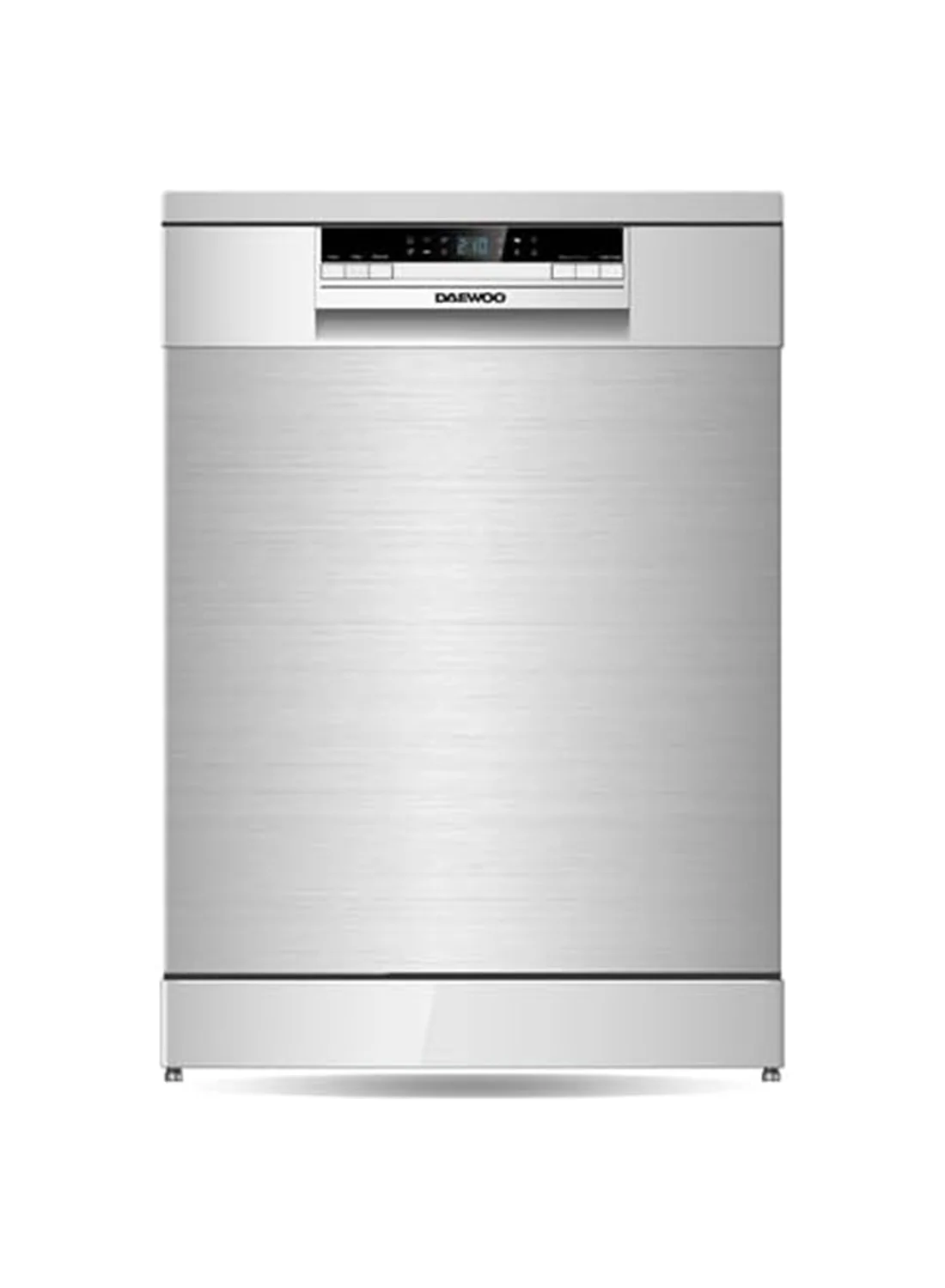 Daewoo Freestanding Dishwasher with 15 Place Settings and 6 Washing Programs (Silver, 60 cm) h4kk2