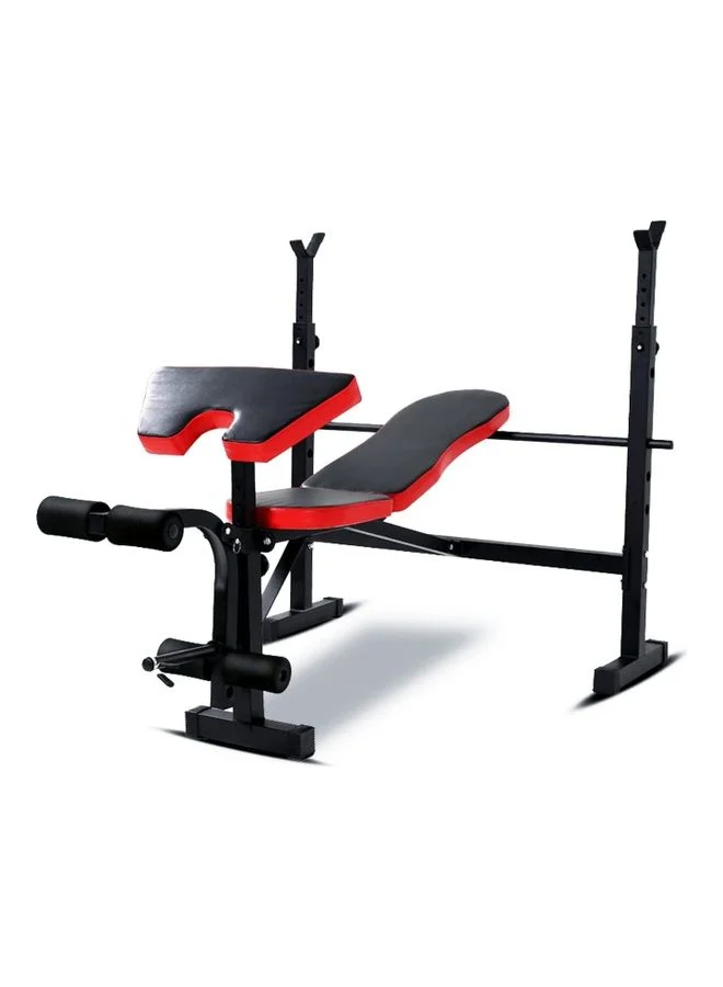 H PRO Adjustable Weight Lifting Bench - Multi-Function Exercise Bench for Home Gym (Black, 117x48x16cm) vq937