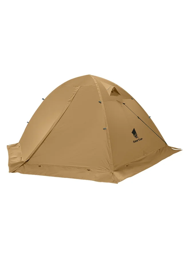 GEERTOP 2 Person Backpacking Tent, Ultralight 4 Season Waterproof Camping Tent with Aluminum Poles (Double Layer, 210 x 140 cm) 8fgoi