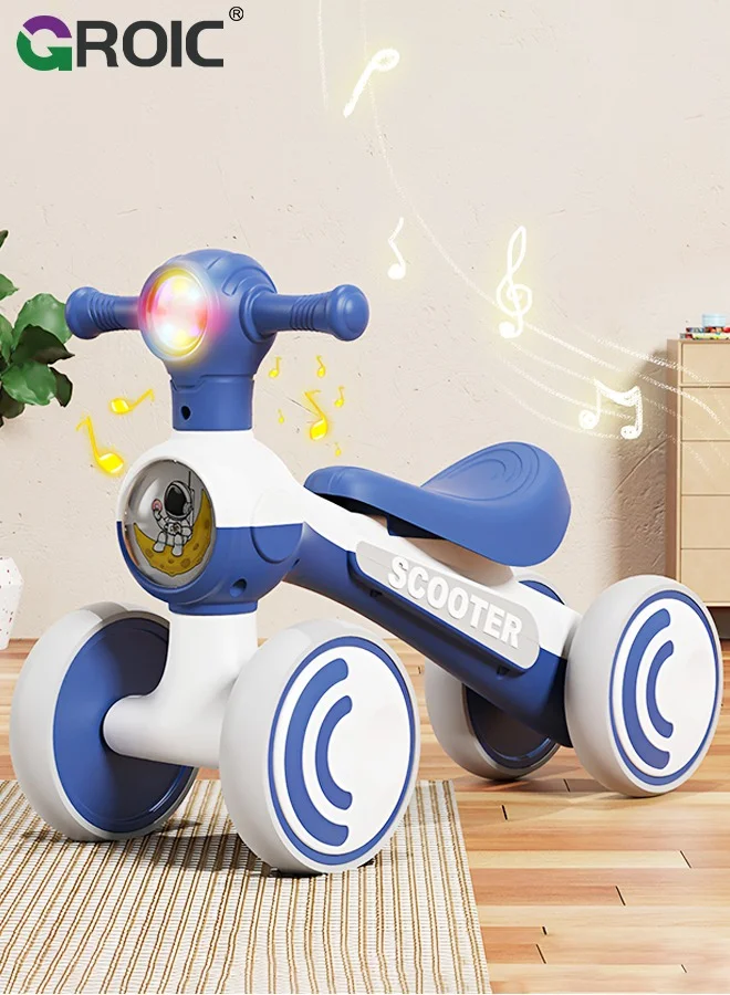 GROIC Toddler Ride-on Racing Car Activity Walker with Music and LED Headlights (4-Wheel, Premium ABS) uccaq