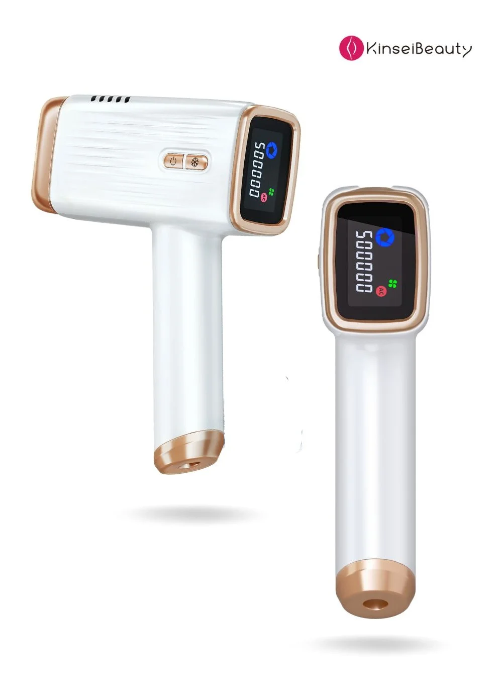 KinseiBeauty IPL Hair Removal Device with Ice Cooling Technology (5 Energy Levels, 500,000 Flashes, For Face and Body) 6zvvh
