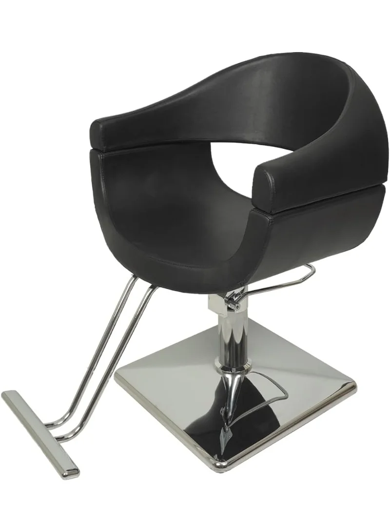 MEISHIDA Vintage Hydraulic Barber Chair Professional Salon Styling Equipment (Black, 1 Unit) 36fcn