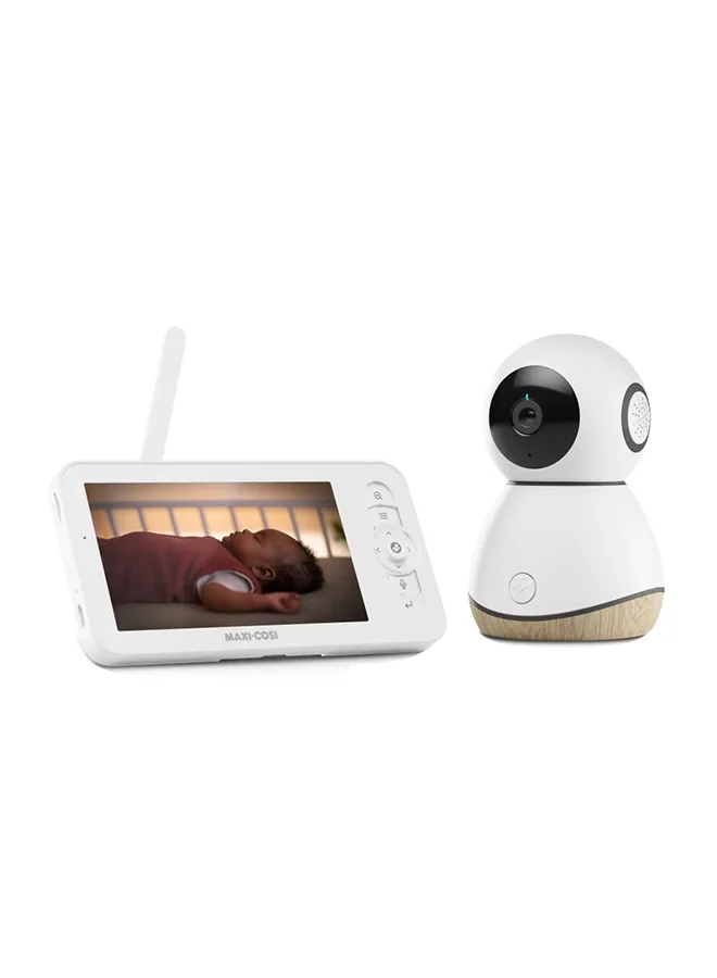 Premium Baby Monitor Pro with AI Cry Translation and 2K HD Camera (White, Wireless) ban5g